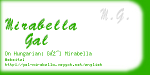 mirabella gal business card